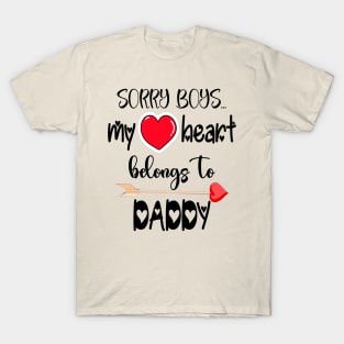 Funny Girls Valentine Quote Cool Daddy Girls Valentines Day T-Shirt